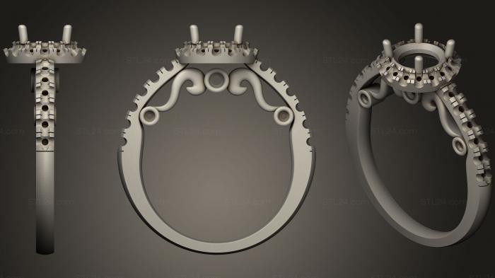 3D Gemstone Rings